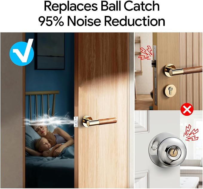 Door Ball Catch Hardware, Adjustable Hidden Magnetic Ball Catch, Stainless - Image 3