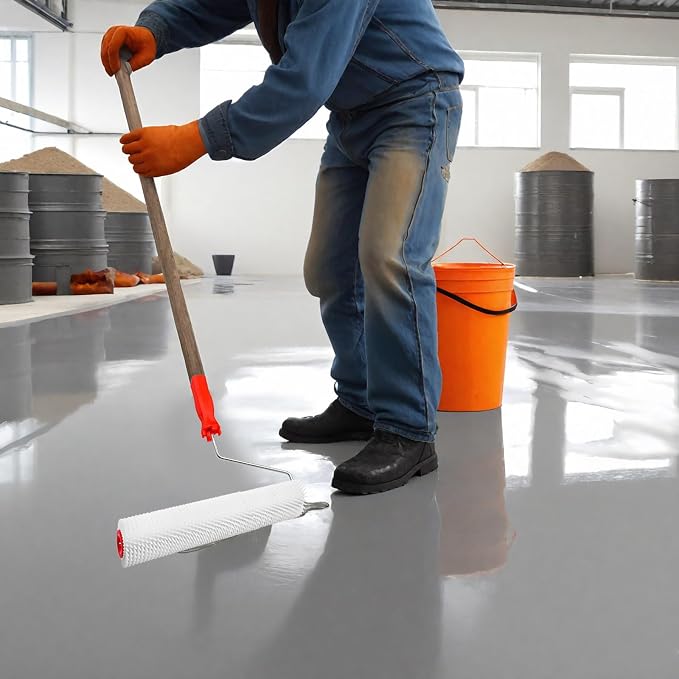 12 Inch Screed Spiked Roller, Thread in Handle | Latex Floor Self Leveling - Image 5