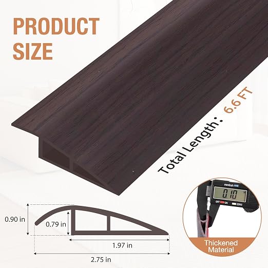 Floor Transition Strip Self Adhesive Vinyl Door Threshold Strip | Rubber - Image 5