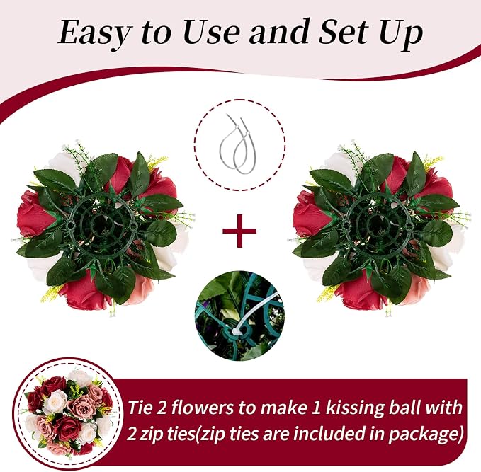 BLOSMON Wedding Flowers Balls Centerpieces Decorations - Image 3