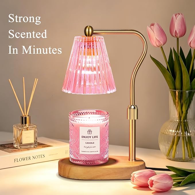 Pick Candle Warmer Lamp with Timer Dimmer Adjustable Height, Electric Wax - Image 2
