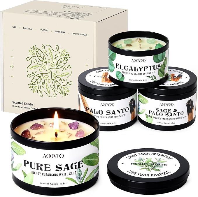 AOOVOO 4 Pack Spiritual Candles Set - Image 8