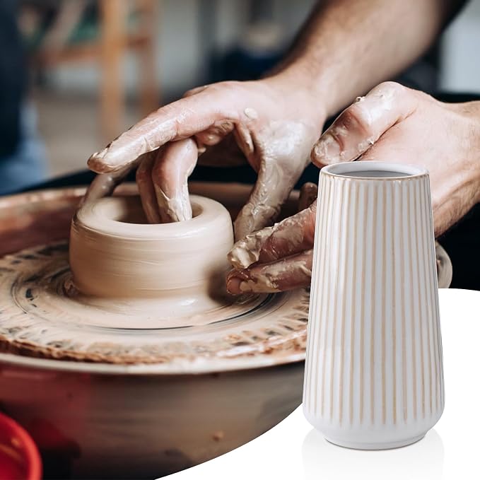 Ceramic Vase, GUKJOB Small Cute Flower Vase - Image 7