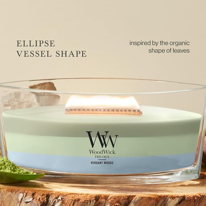 Woodwick Verdant Woods Ellipse Trilogy Candle - Image 4