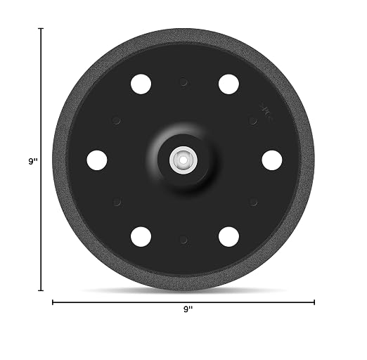 Awutzut 9 Inch 6 Holes Drywall Sander Pad Hook and Loop Backing Pad - Image 7