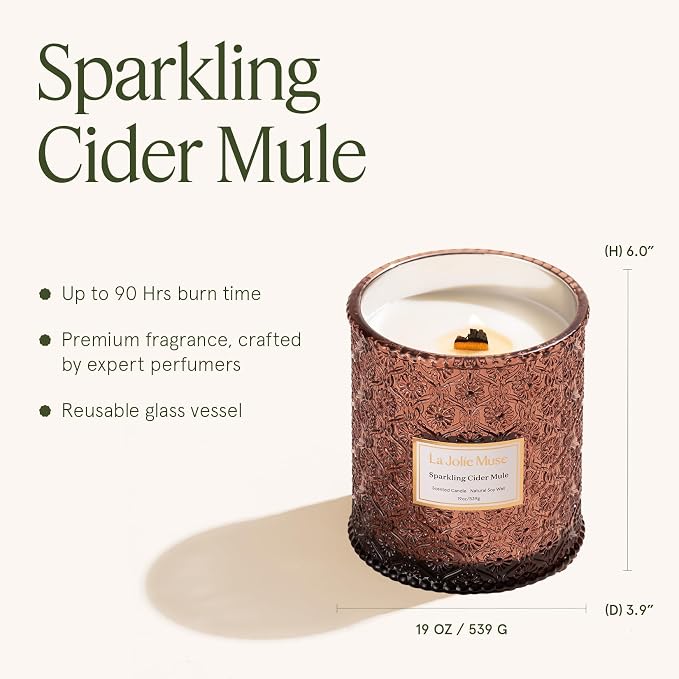 LA JOLIE MUSE Sparkling Cider Mule Scented Candles - Image 5