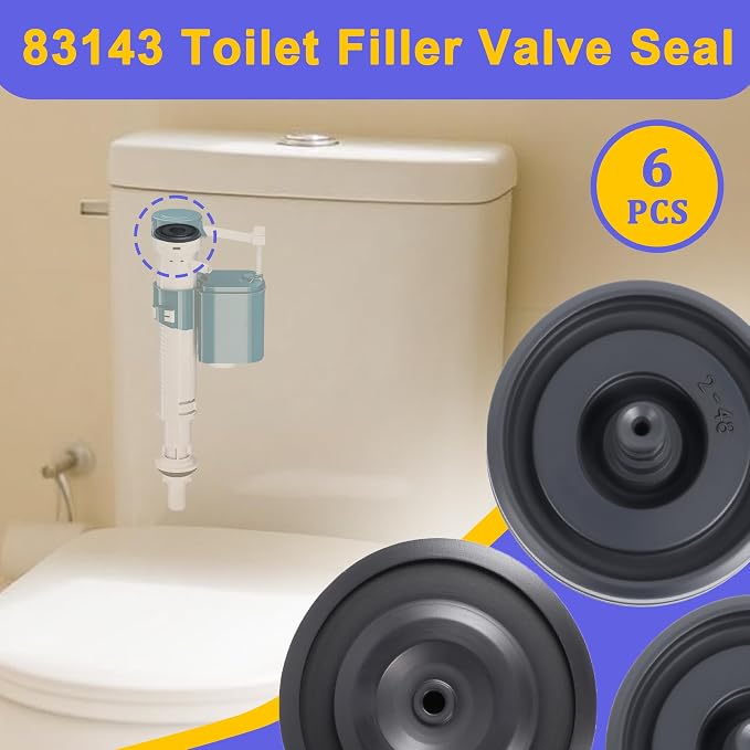 6 Pack Toilet Fill Valve Seal Replacement - Image 2