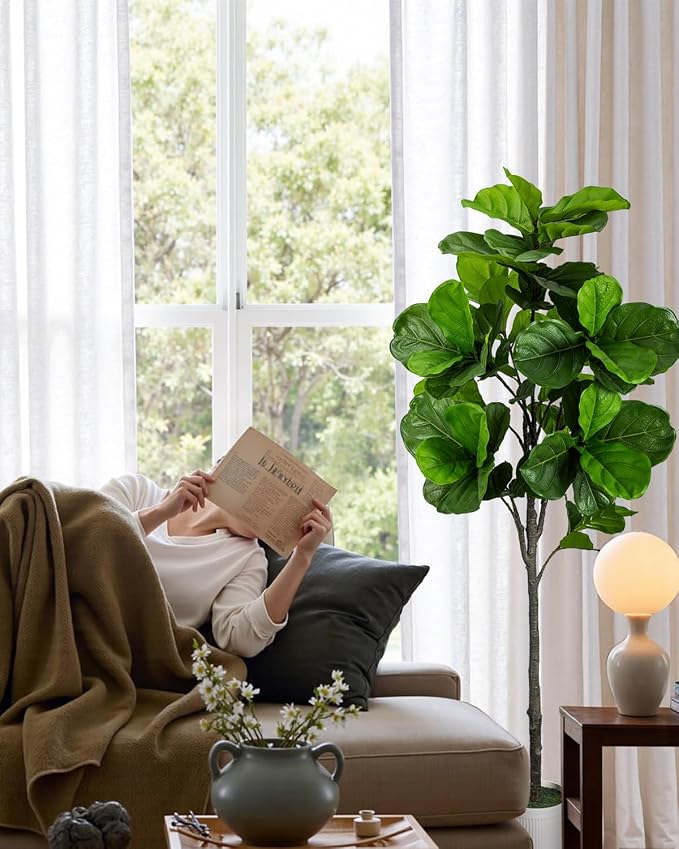 Artificial Fiddle Leaf Fig Tree 6FT - Image 8