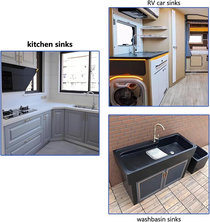Sink Drain Kit with Expandable Flexible 9.6" to 27" P-trap, 1-1/2" or 1-1/4" - Image 5
