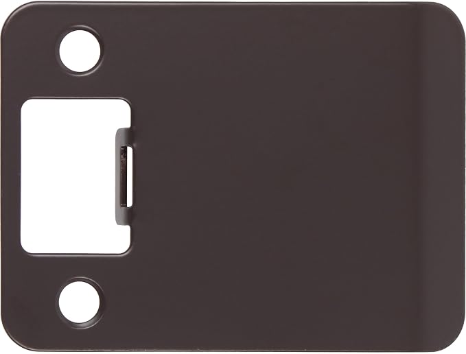 Round Corner Extended Lip Strike Plate, 2-1/4" x 2-1/2", Oil-Rubbed Bronze by StoneHarborHardware