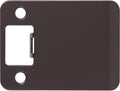Round Corner Extended Lip Strike Plate, 2-1/4" x 2-1/2", Oil-Rubbed Bronze by StoneHarborHardware