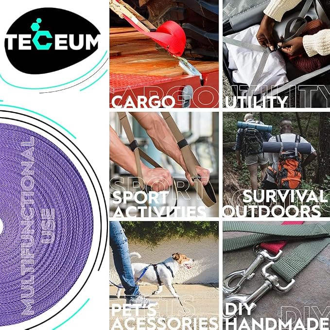 Webbing Strap, 3/4" to 2", 10-50 Yds, EDC gear, backpack repair and pet dog - Image 4