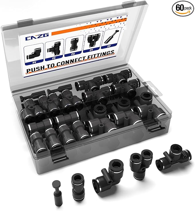 1/8”OD Push to Connect Fittings by Unknown