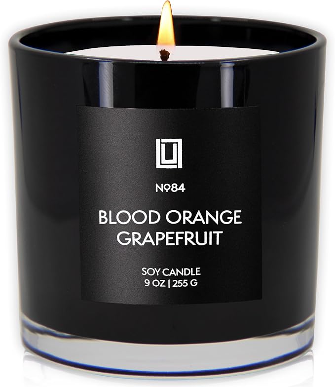 Lulu Candles | Blood Orange & Grapefruit | Luxury Scented Soy Jar Candle | Hand - Image 2