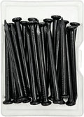 24Pcs 2-1/3 Inch Black Concrete Nails, Hardened Masonry Nails by ELOOGAA