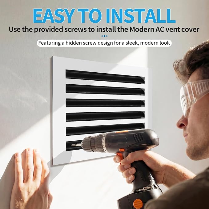 14x12 Modern AC Vent Cover, Decorative Air Vent Register Grille - Image 4