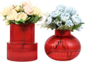 Ribbed Glass Vases, Modern Vase by YANWE