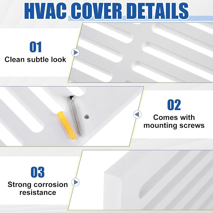 Leinuosen 4 Pcs 12 x 6 Inch Return Air Vent Cover Fit - Image 3