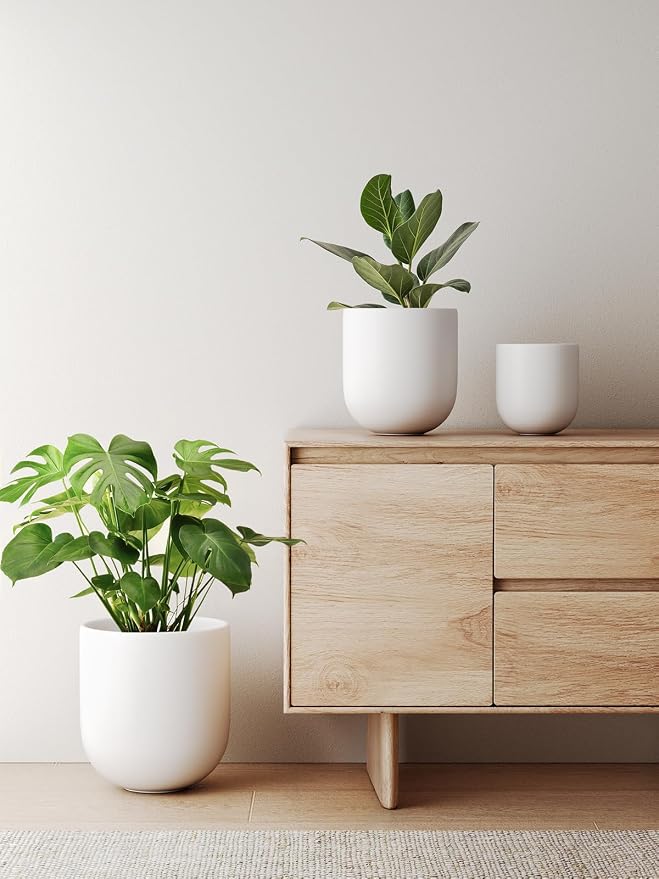 LE TAUCI 10 Inch Plant Pot, Ceramic Pots - Image 4
