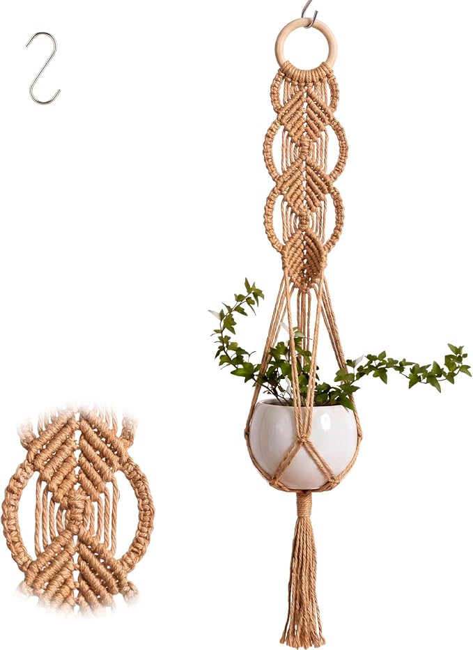 Shappy 1 Pack Boho Macrame Plant Hanger by Shappy