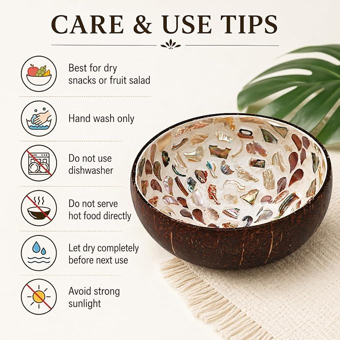 Natural Coconut Bowl Key Decorative - Image 7