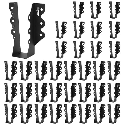 36 Pcs 2"x 6" Joist Hanger|Q235B Carbon Steel | Face Mount Joist by ICokin