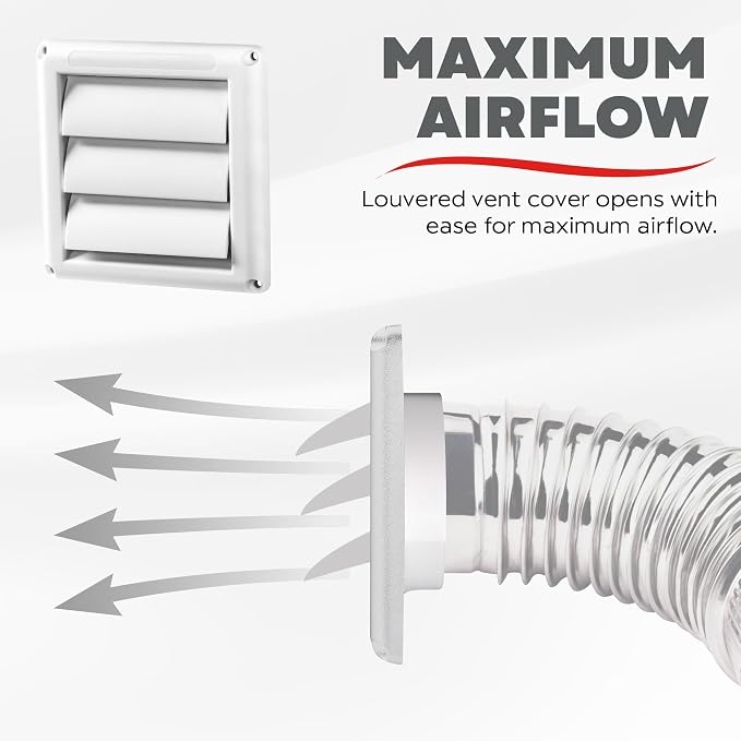 Deflecto Outdoor Dryer Vent Cover 4-Inch - Image 5