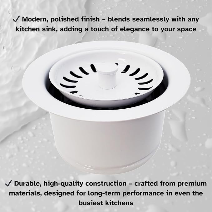 Westbrass D2082S-50 3-1/2" Extra-Deep Collar Kitchen Sink Waste Disposal Flange - Image 10