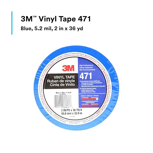 3M Vinyl Tape, 2 in x 36 yd, 5.2 mil, 1 Roll - Image 4