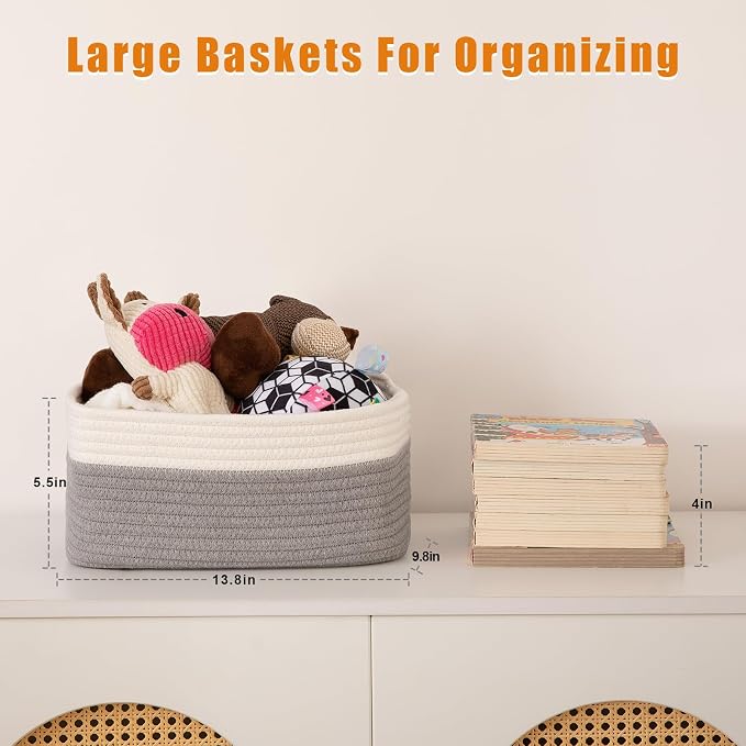 OIAHOMY 4 PACK 12L Storage Baskets - Image 2