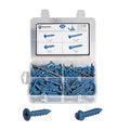230Pcs 1/4"& 3/16" Phillips Hex Concrete Screw Kit by GOOBETTER