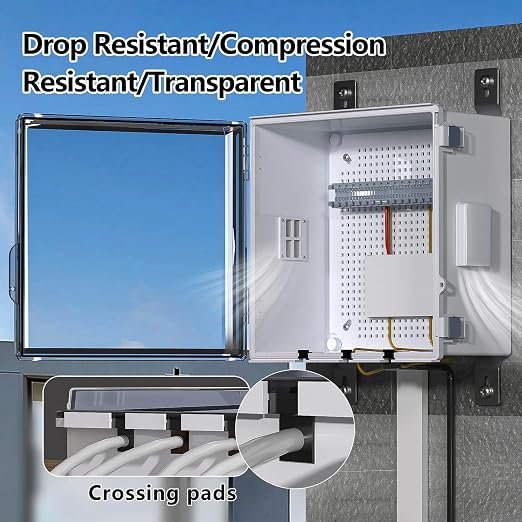 ABS Electrical Junction Box, Ventilated Design, Cable Grommets, IP65 Waterproof - Image 5