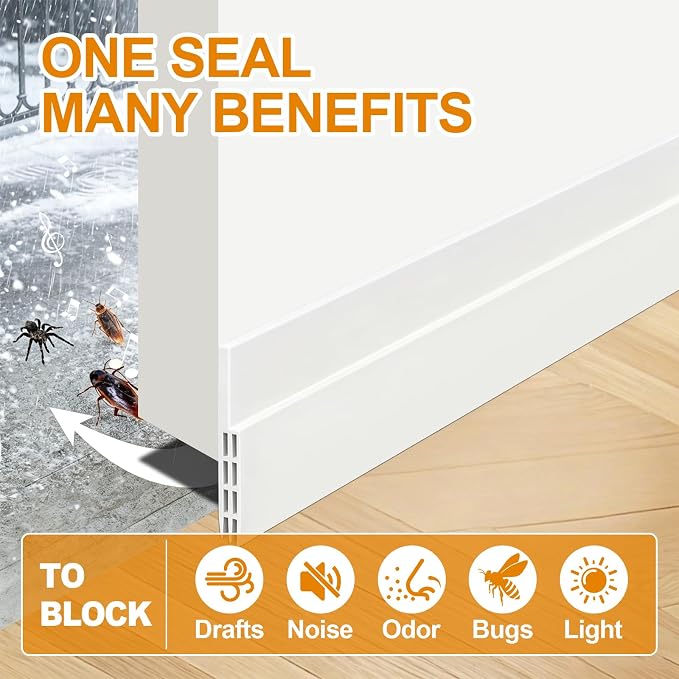 Under Door Gap Filler for Exterior/Interior Doors, Blocks Draft | 78'' Length - Image 4