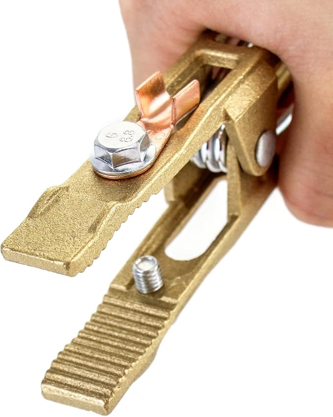 QWORK 260/300/500A Ground Welding Earth Clamp, Brass A-shape Welding Ground - Image 8