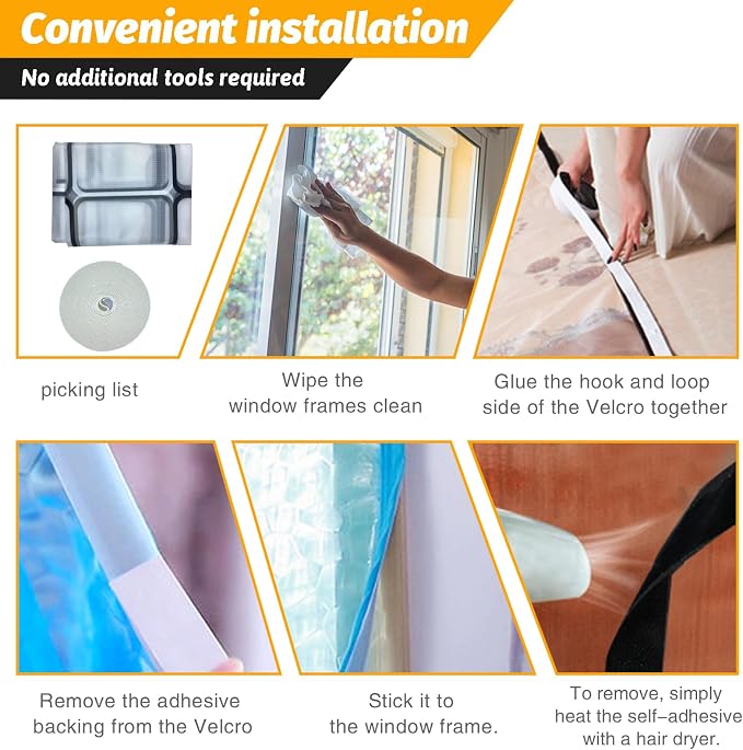 Window Insulation Kit Reusable Window Plastic - Image 4