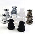 WDHODEC Black White Candlestick Holders 12PCS Glass Taper Candle Holders by WDHODEC