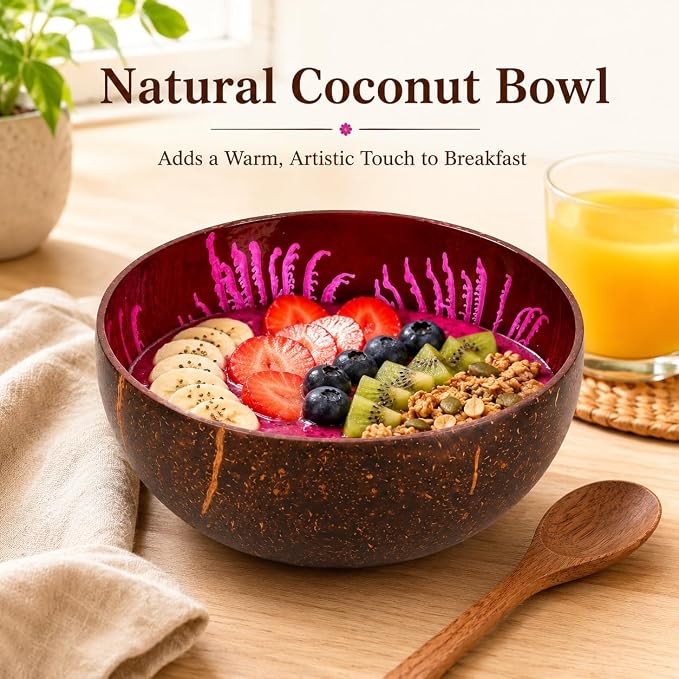 Natural Coconut Bowl Key Decorative - Image 5