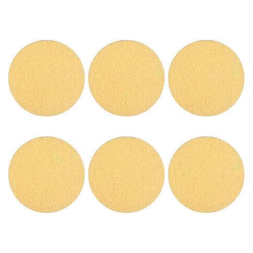 HARFINGTON 30 Pcs 6 Inch Sanding Discs 40 Grit Yellow Aluminum Oxide | Hook and by HARFINGTON