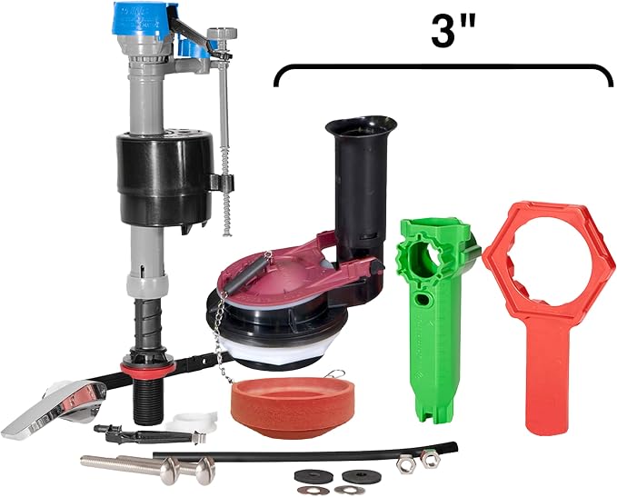 Fluidmaster PerforMAX 3-Inch Toilet Repair Kit, Complete Toilet Fix | Includes - Image 5