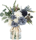 CEWOR Fake Flowers in Vase, Artificial Flowers Arrangement in Vase, Fake Floral by CEWOR