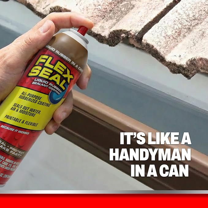 Flex Seal, 14 oz, Stop Leaks Instantly, Waterproof Rubber Spray On Sealant - Image 3