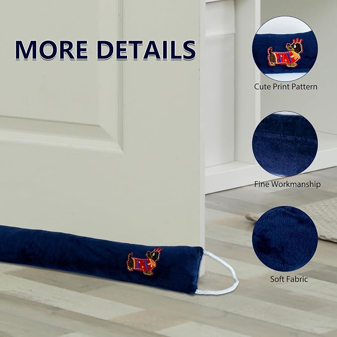 Decorative Weighted Under Door Draft Stopper 36 Inch, Heavy Duty Door Draft - Image 5
