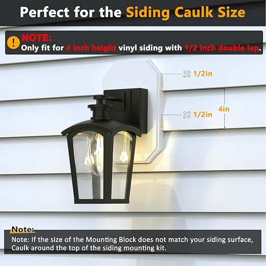 Siding Mounting Kit, Siding Mount Block, Outdoor Light Mounting Block - Image 3