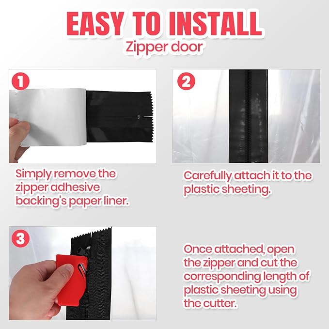 CALPALMY Heavy-Duty Dust Protector Zipper - Image 6