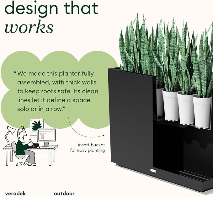 Veradek Block Series Span Planter - Image 2