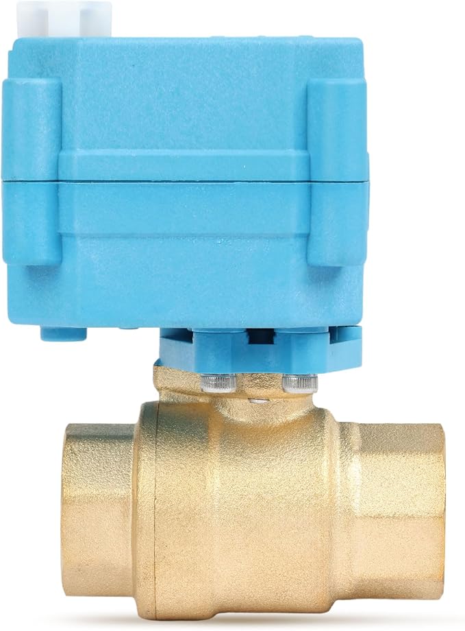 U.S. Solid 1/2inch Brass Motorized Ball Valve, Full Port NPT, IP67 Waterproof - Image 5