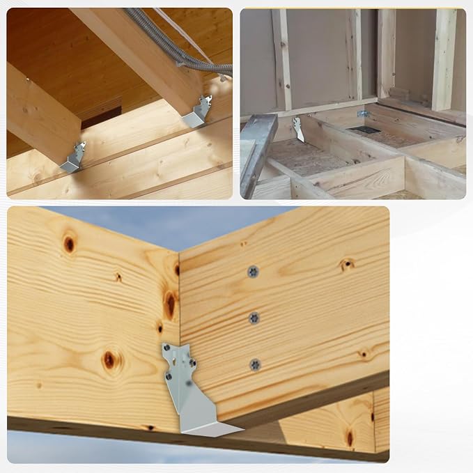 20 pcs 2x4 Joist Hanger, LU26 18 Gauge Double Shear Face Mount Joist Hanger - Image 2