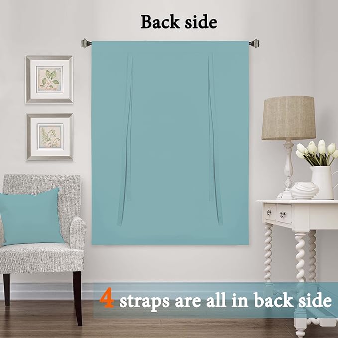 H.VERSAILTEX Blackout Tie Up Curtain Thermal Insulated Curtain Bathroom - Image 8
