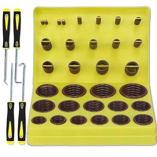 ZDBB 386 PCS Metric FKM Viton O Ring Kit 30 Sizes Fluorocarbon Oring Assortment by ZDBB