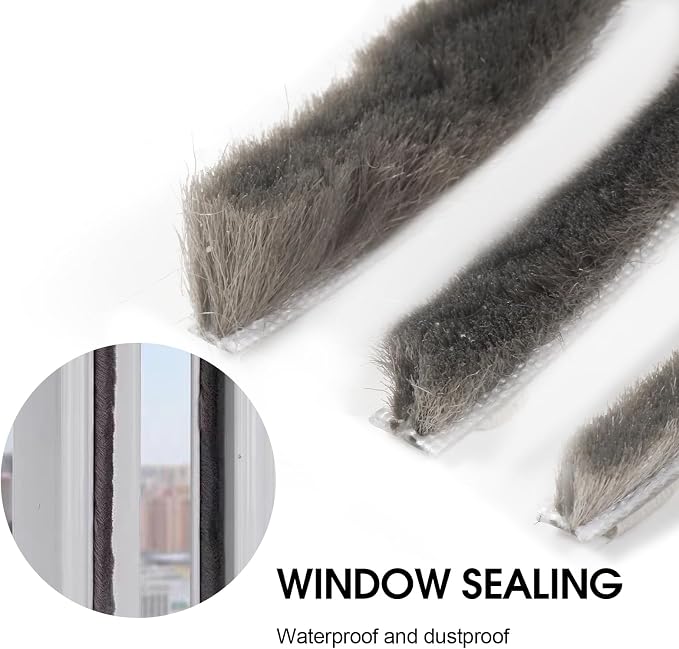 16 Ft 196 Inch Sliding sash Windows Doors Tape Pile Draught excluder Brush Seal - Image 6
